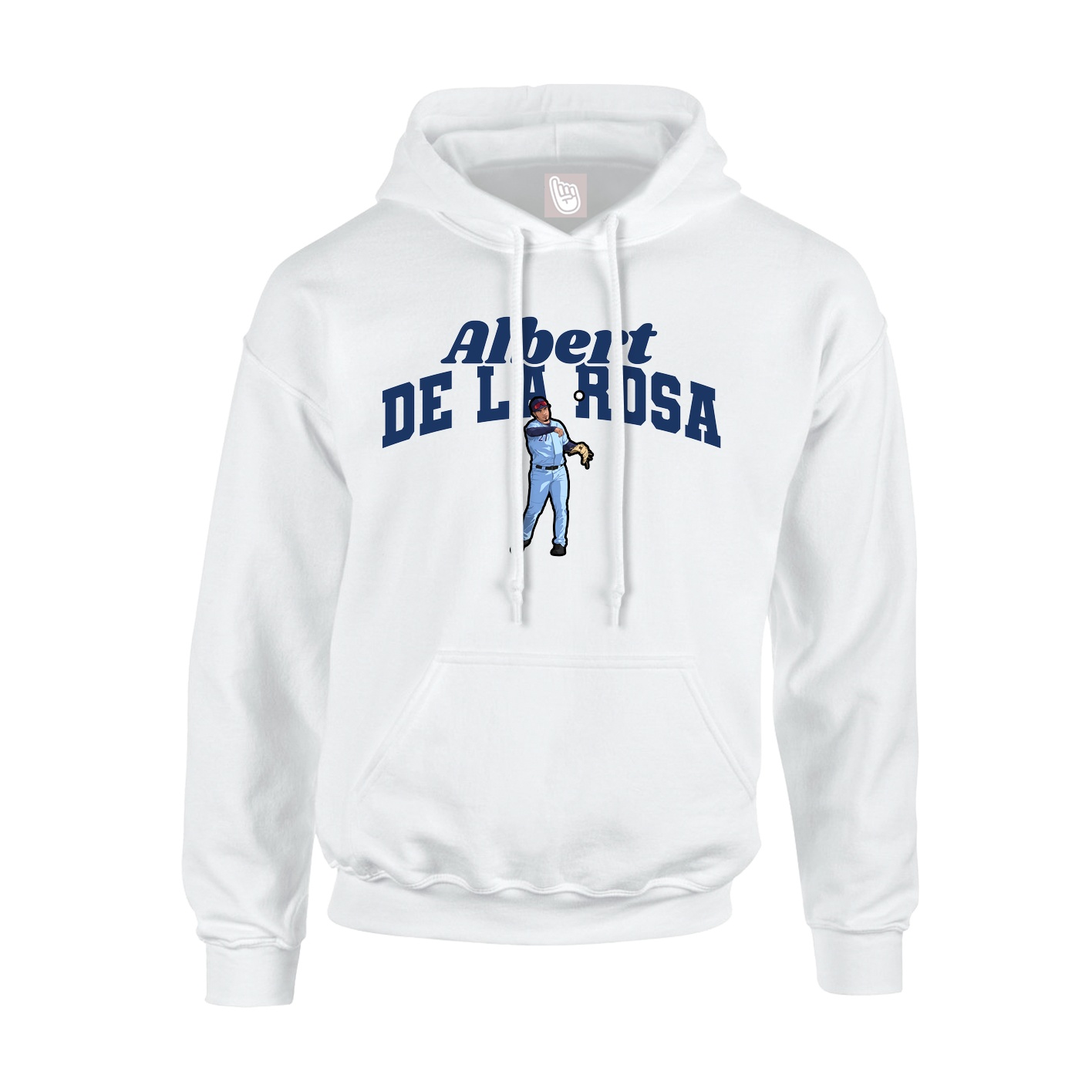Hoodie — Signature Arch in White