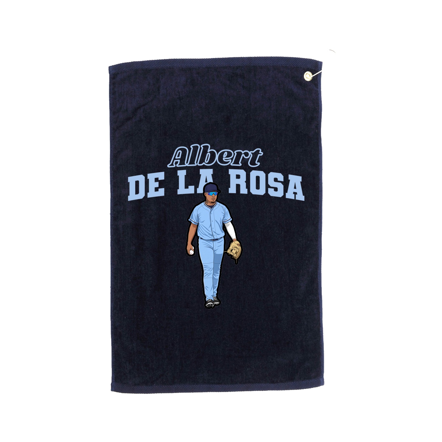 Golf Towel — Name Arch in Navy