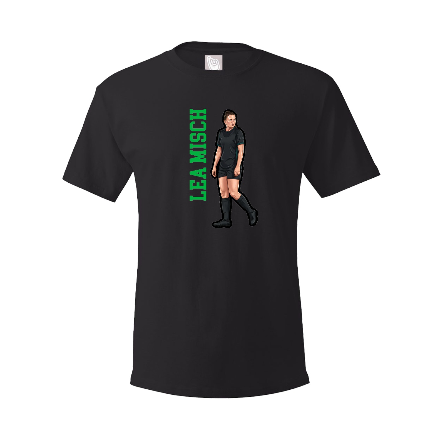 Youth Tee — Name Vertical in Black