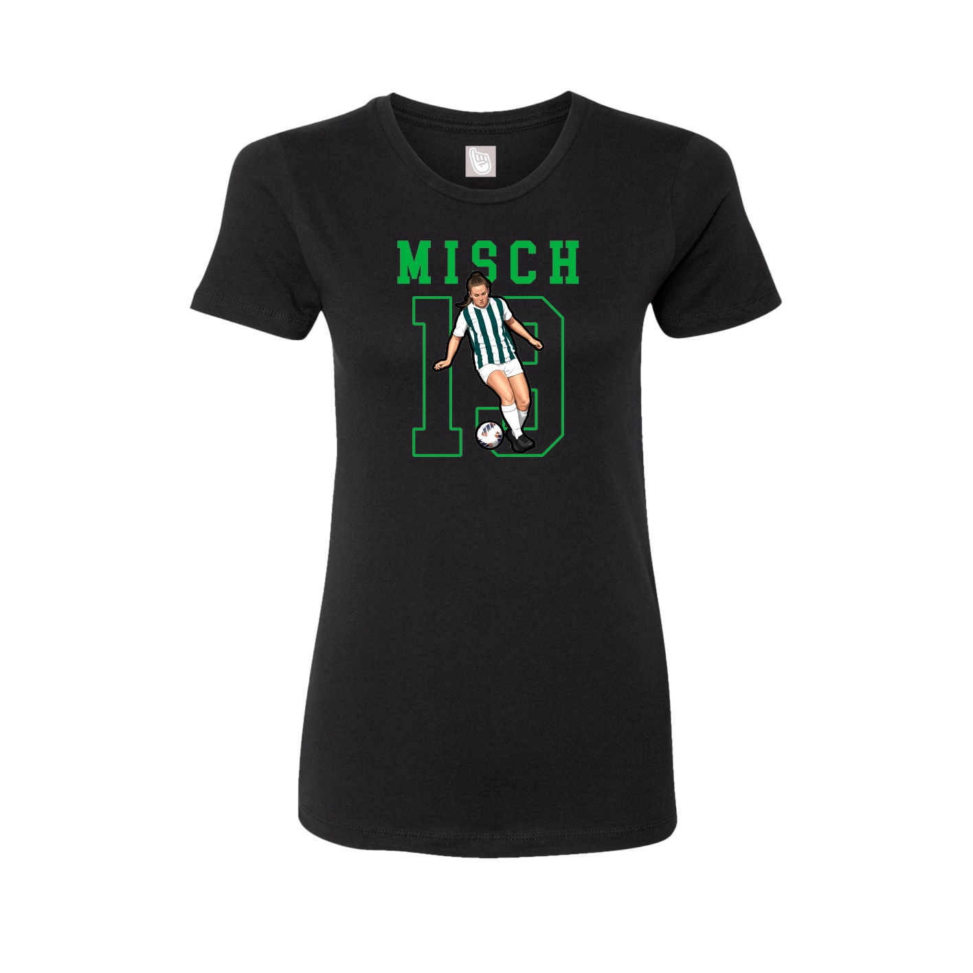 Fitted Women's Tee — Shirsey in Black