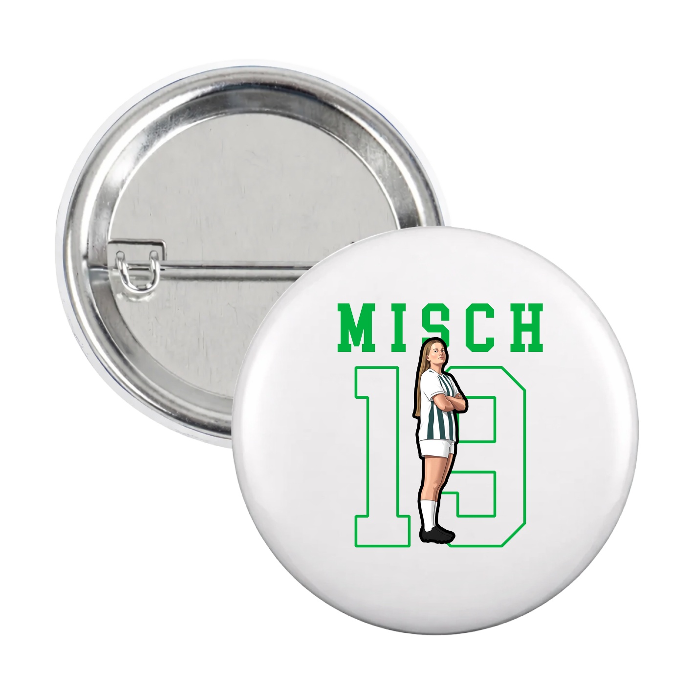 Game Day Button — Shirsey in White