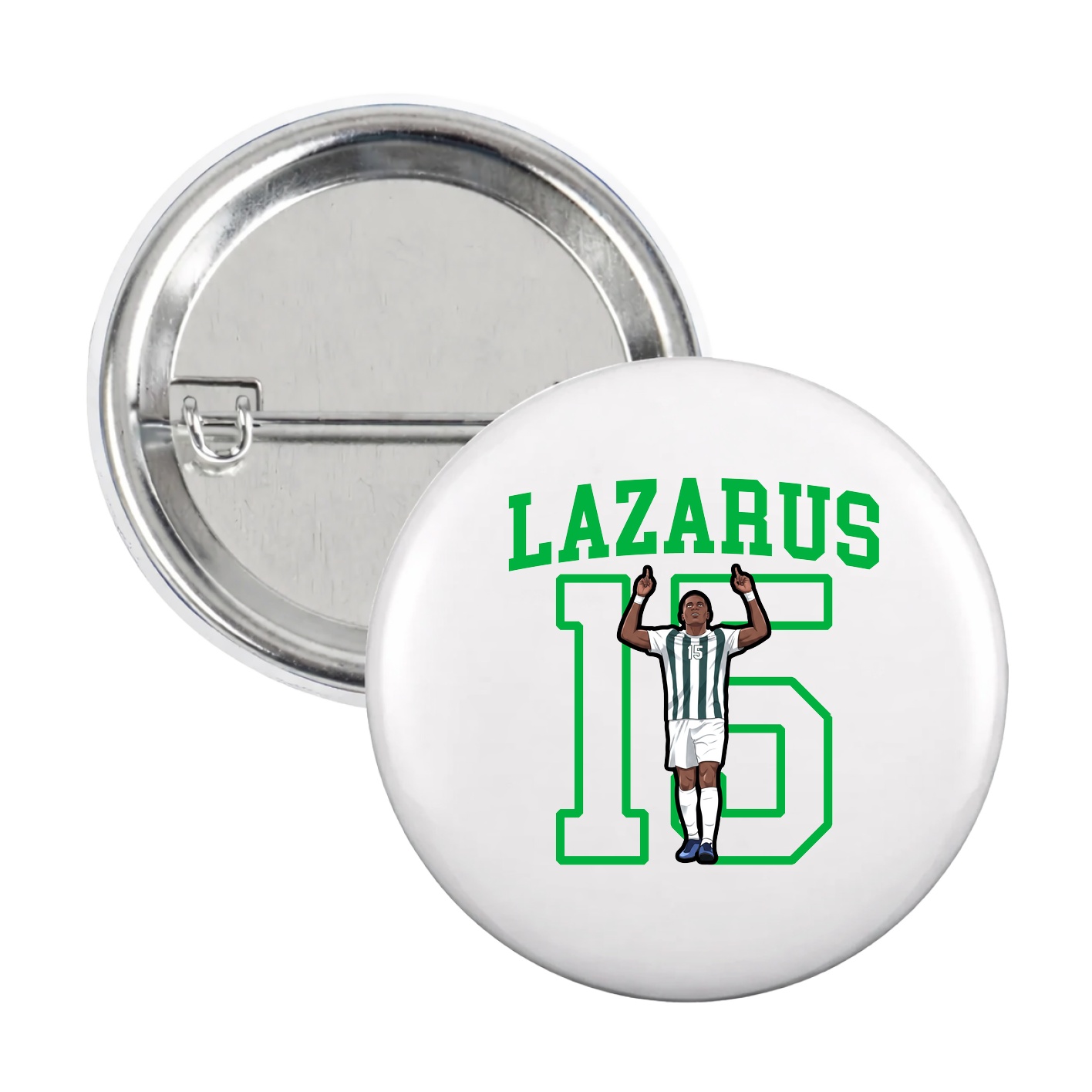 Game Day Button — Shirsey in White