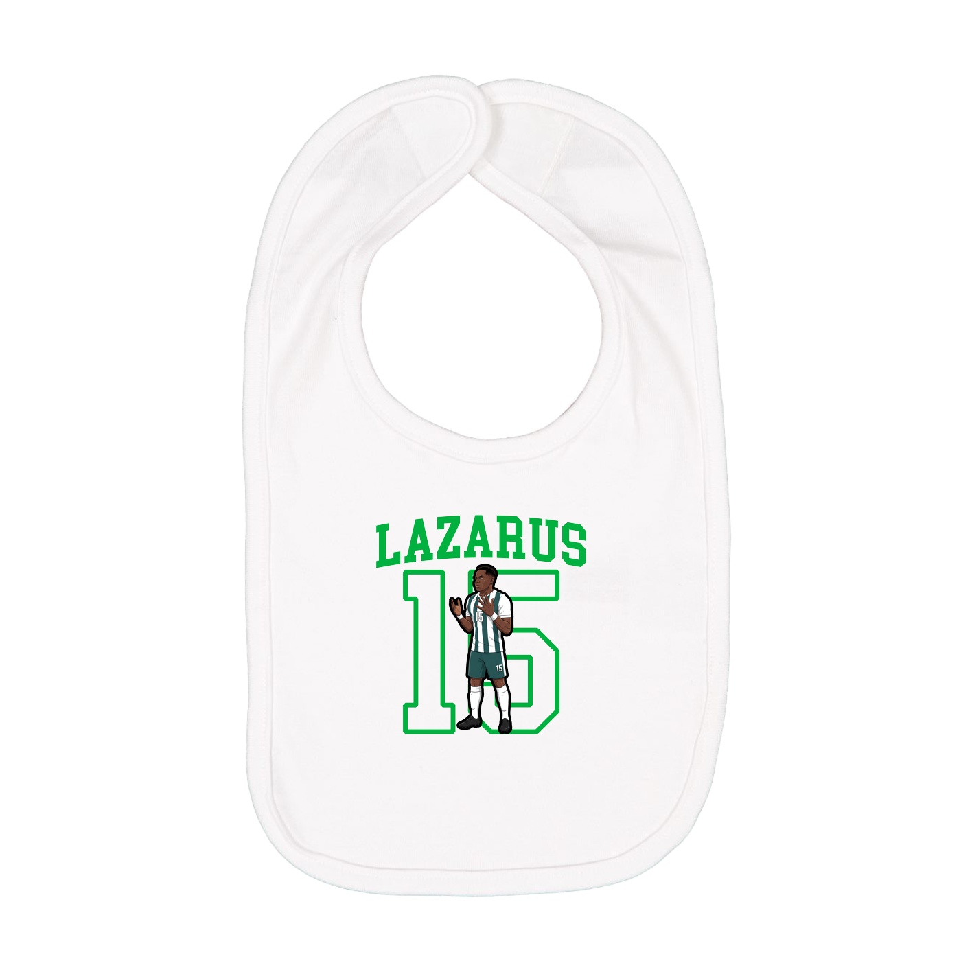 Infant Bib — Shirsey in White