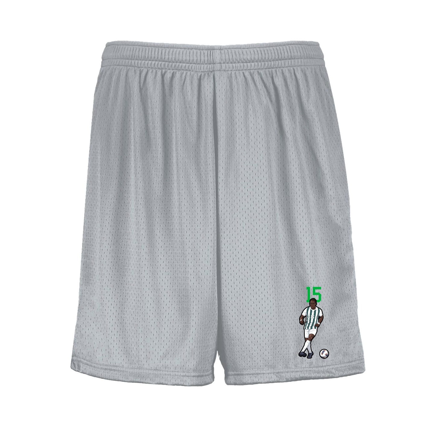 Shorts — Number Top in Silver