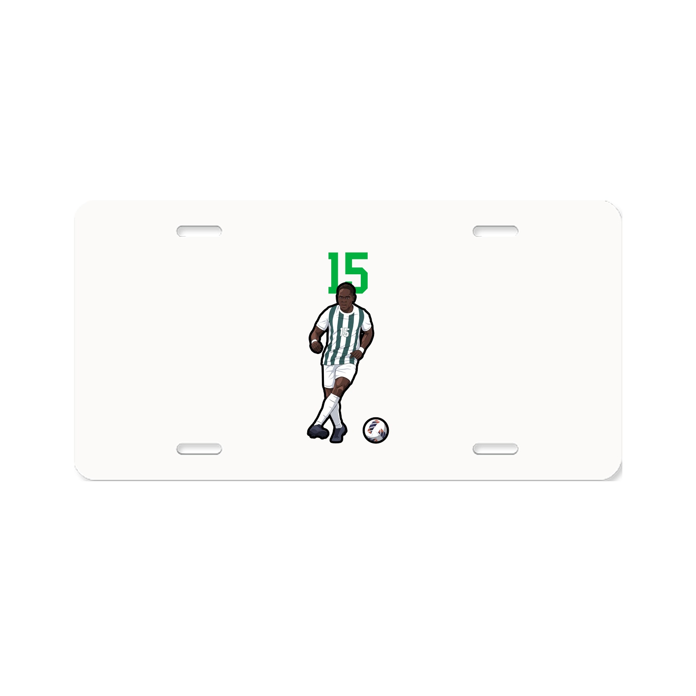 License Plate — Number Top in Classic