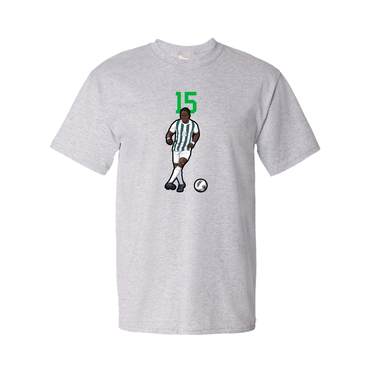 Youth Tee — Number Top in Grey