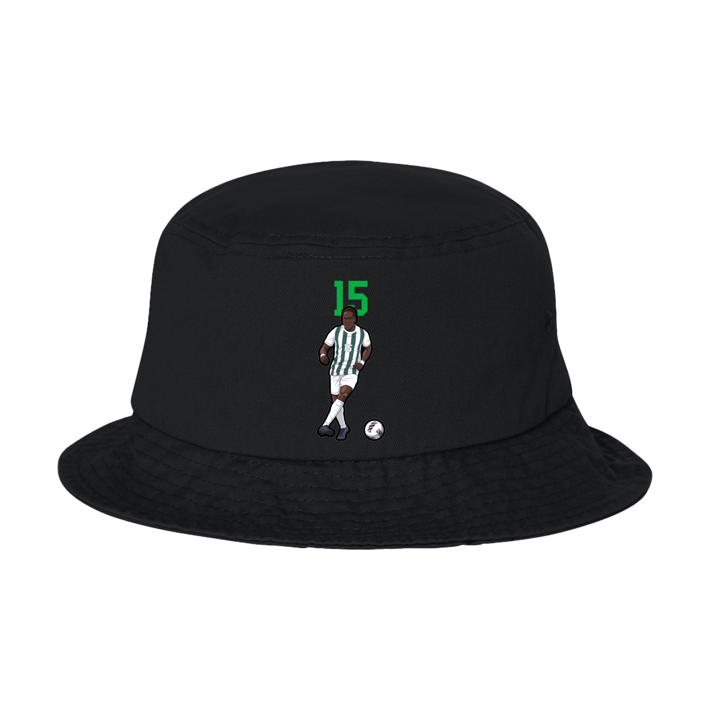 Bucket Cap — Number Top in Black