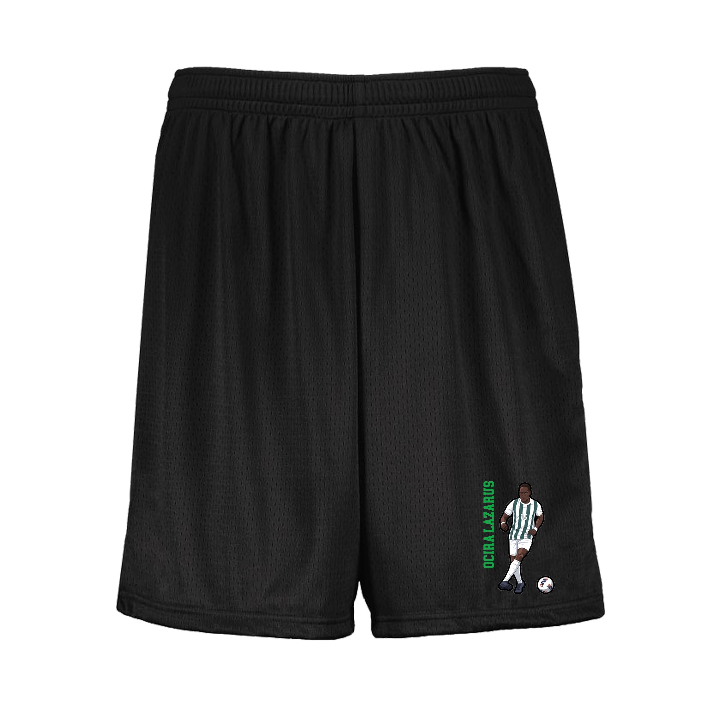 Shorts — Name Vertical in Black