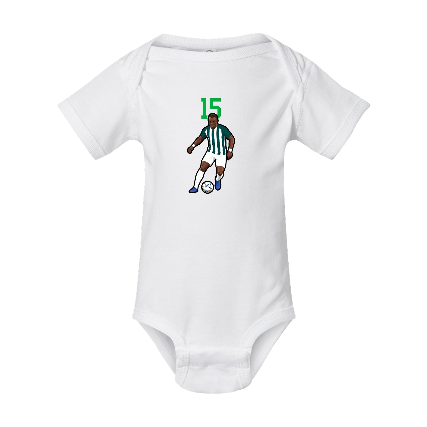 Baby Onesie — Number Top in White