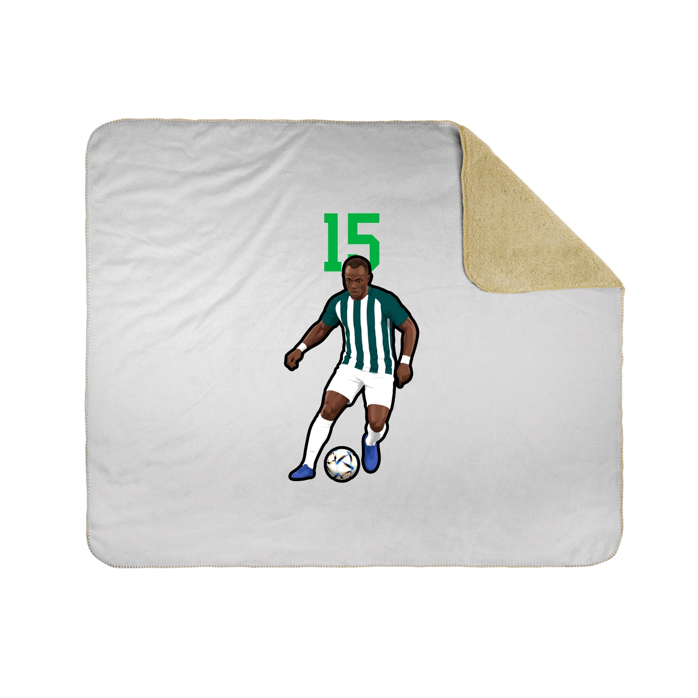 Throw Blanket — Number Top in White