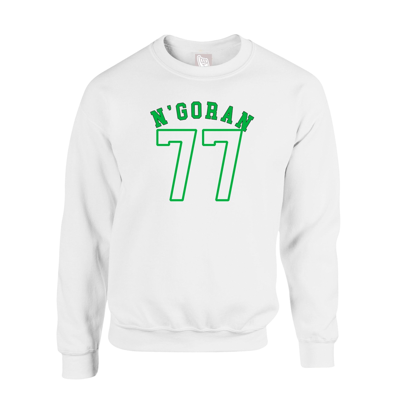 Fleece Crew — Shirsey Arch in White
