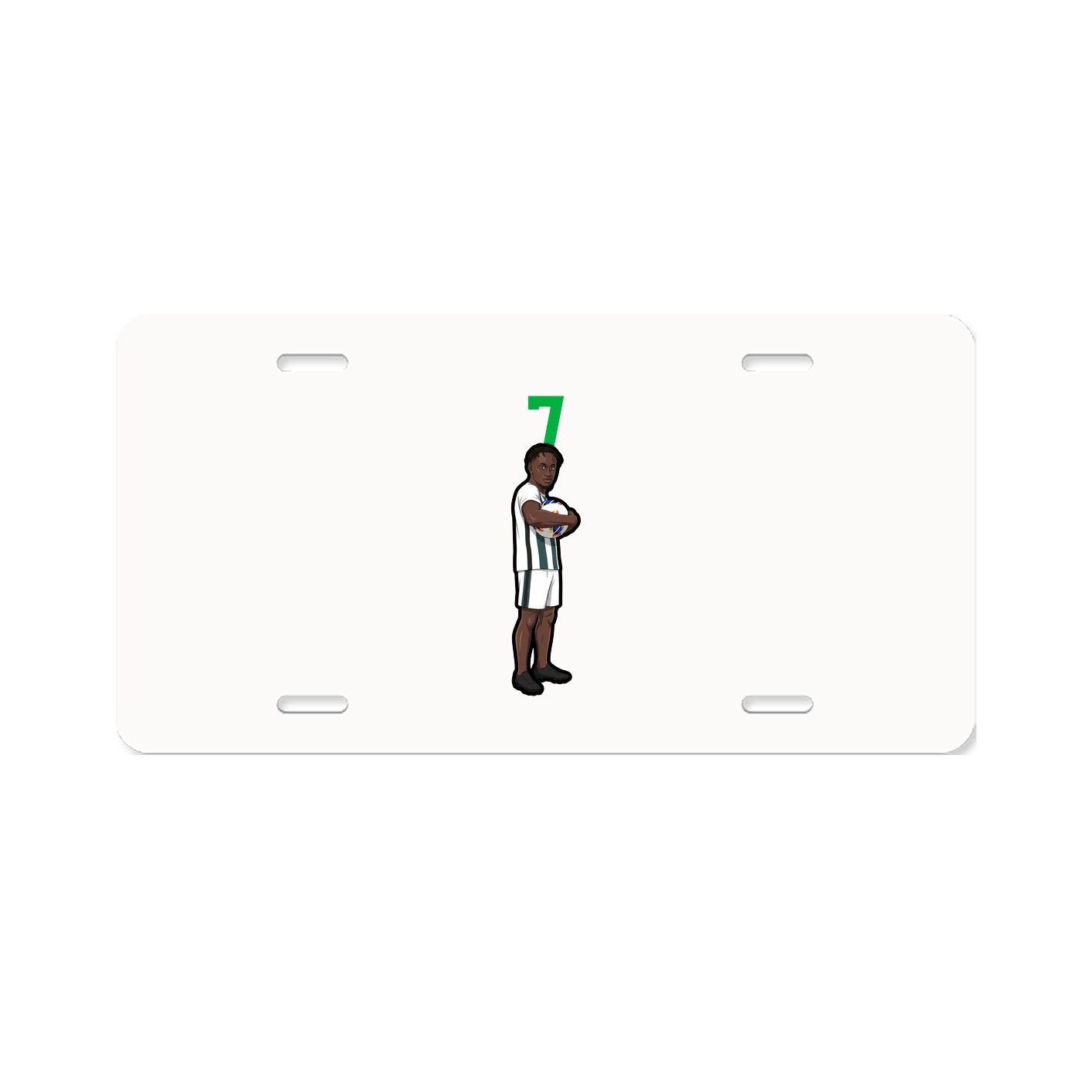 License Plate — Number Top in Classic