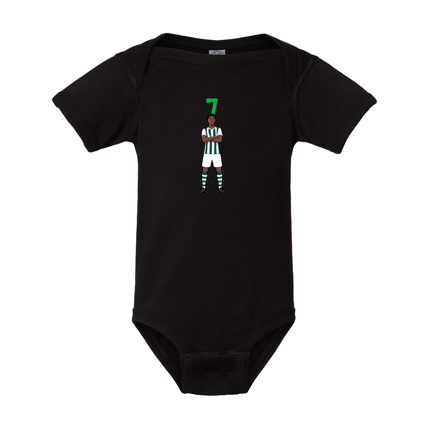 Baby Onesie — Number Top in Black