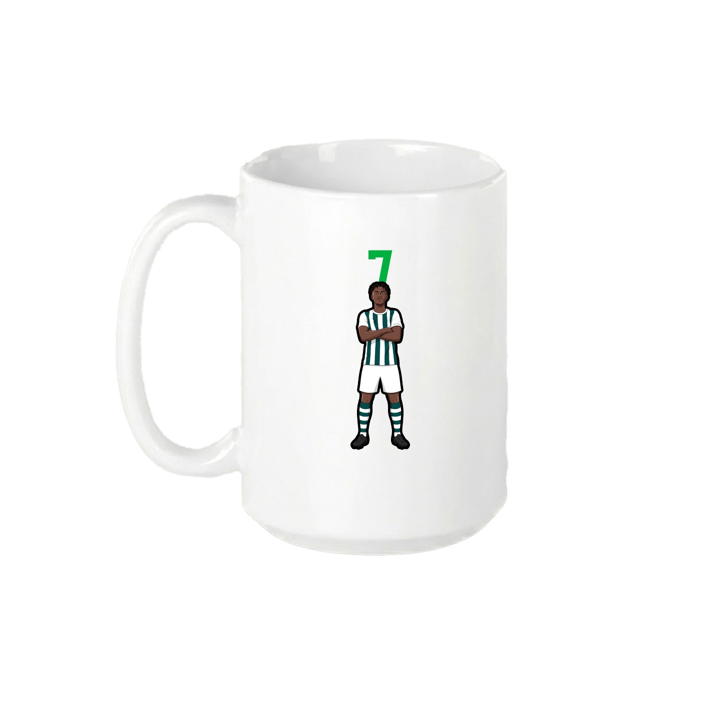 15oz Coffee Mug — Number Top in White