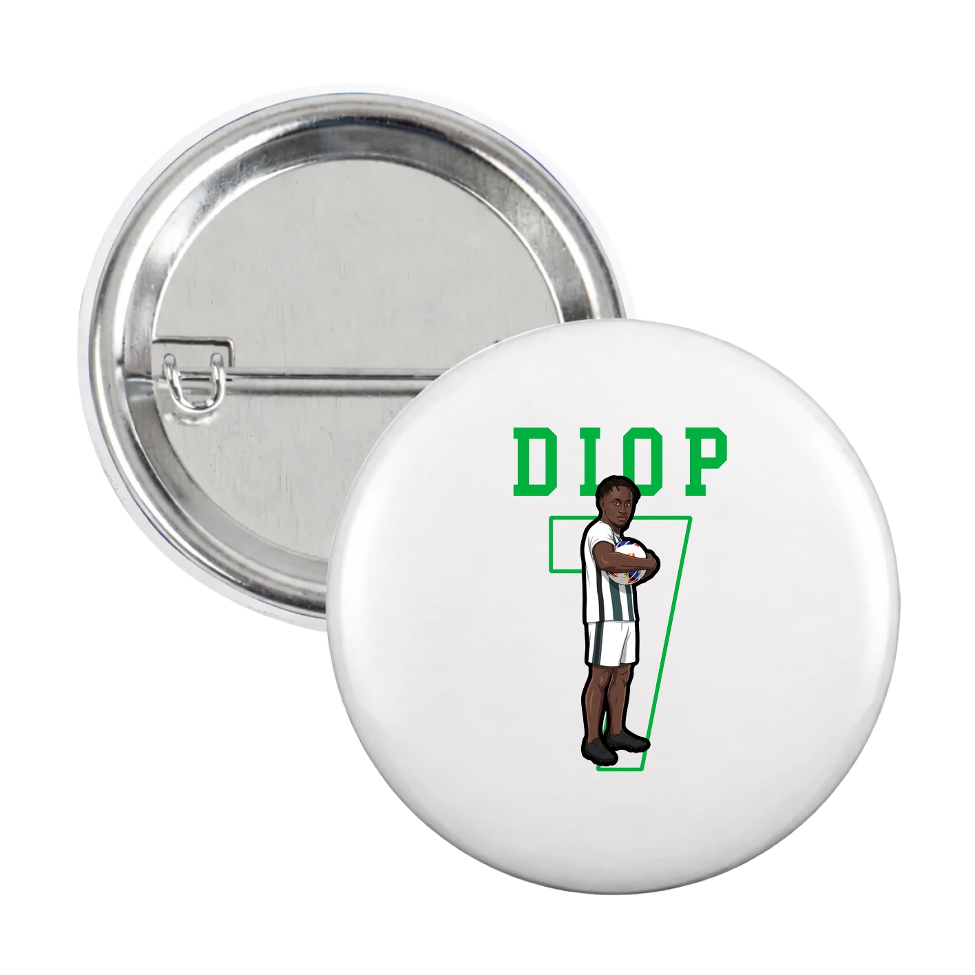 Game Day Button — Shirsey in White