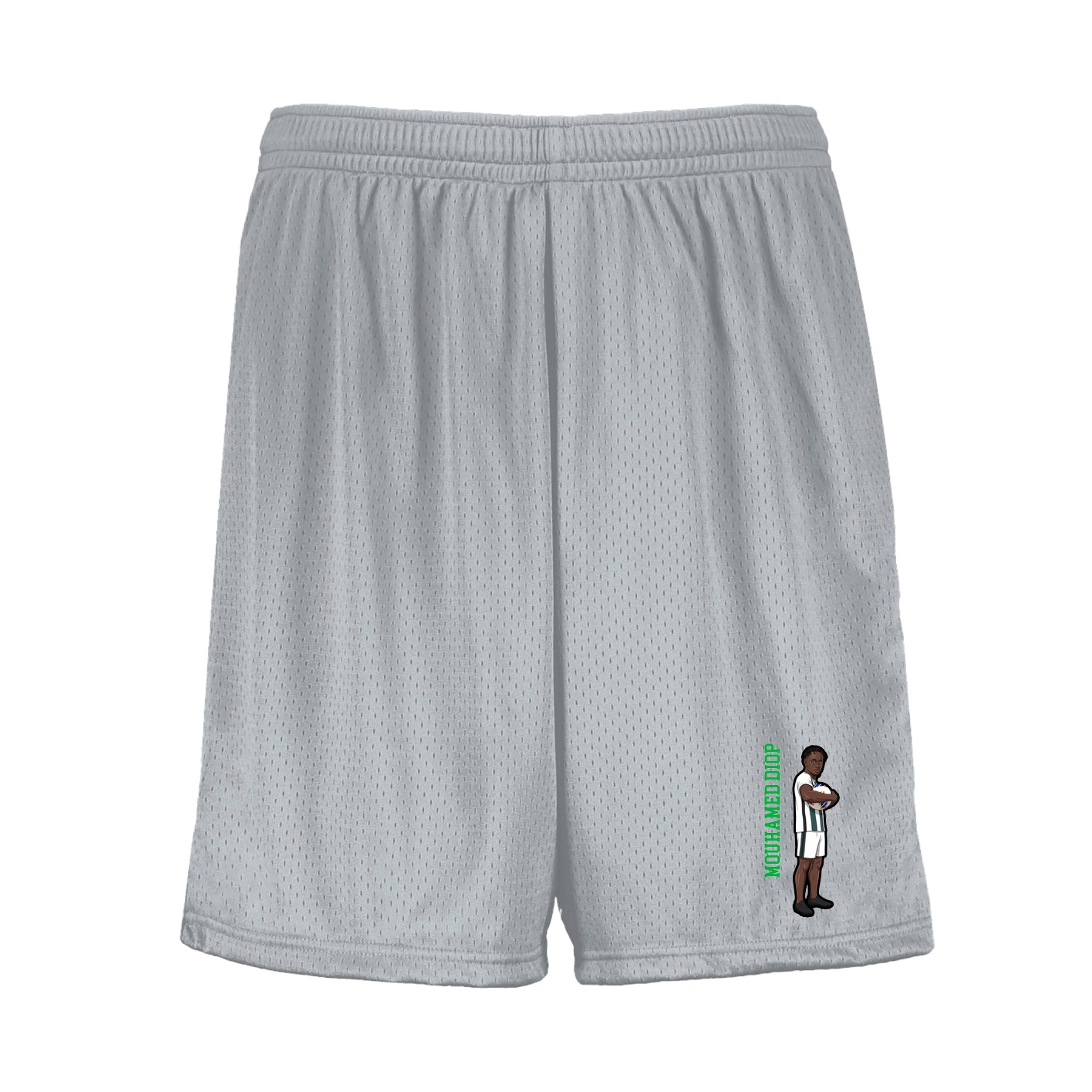 Shorts — Name Vertical in Silver