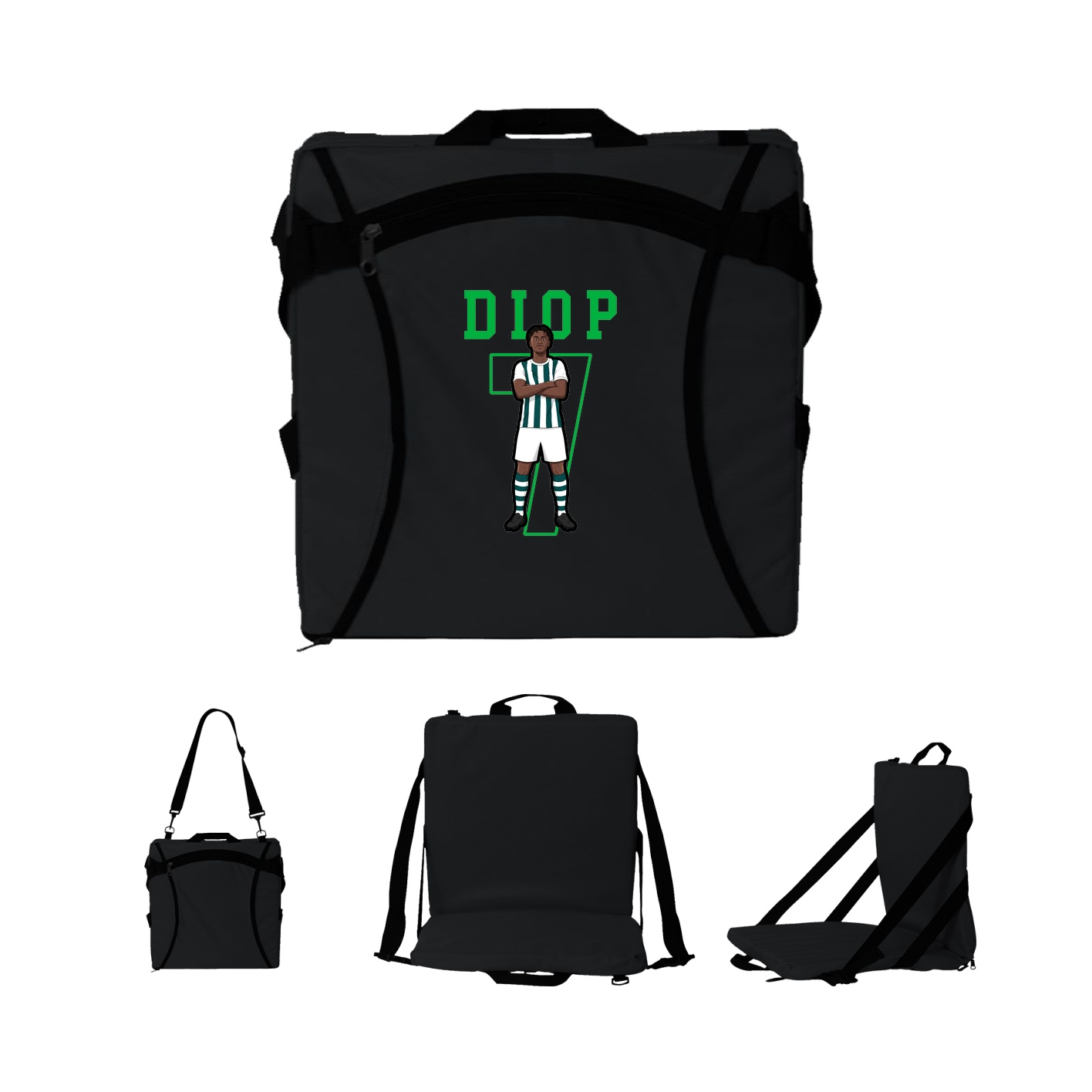 Folding Stadium Seat — Shirsey in Black