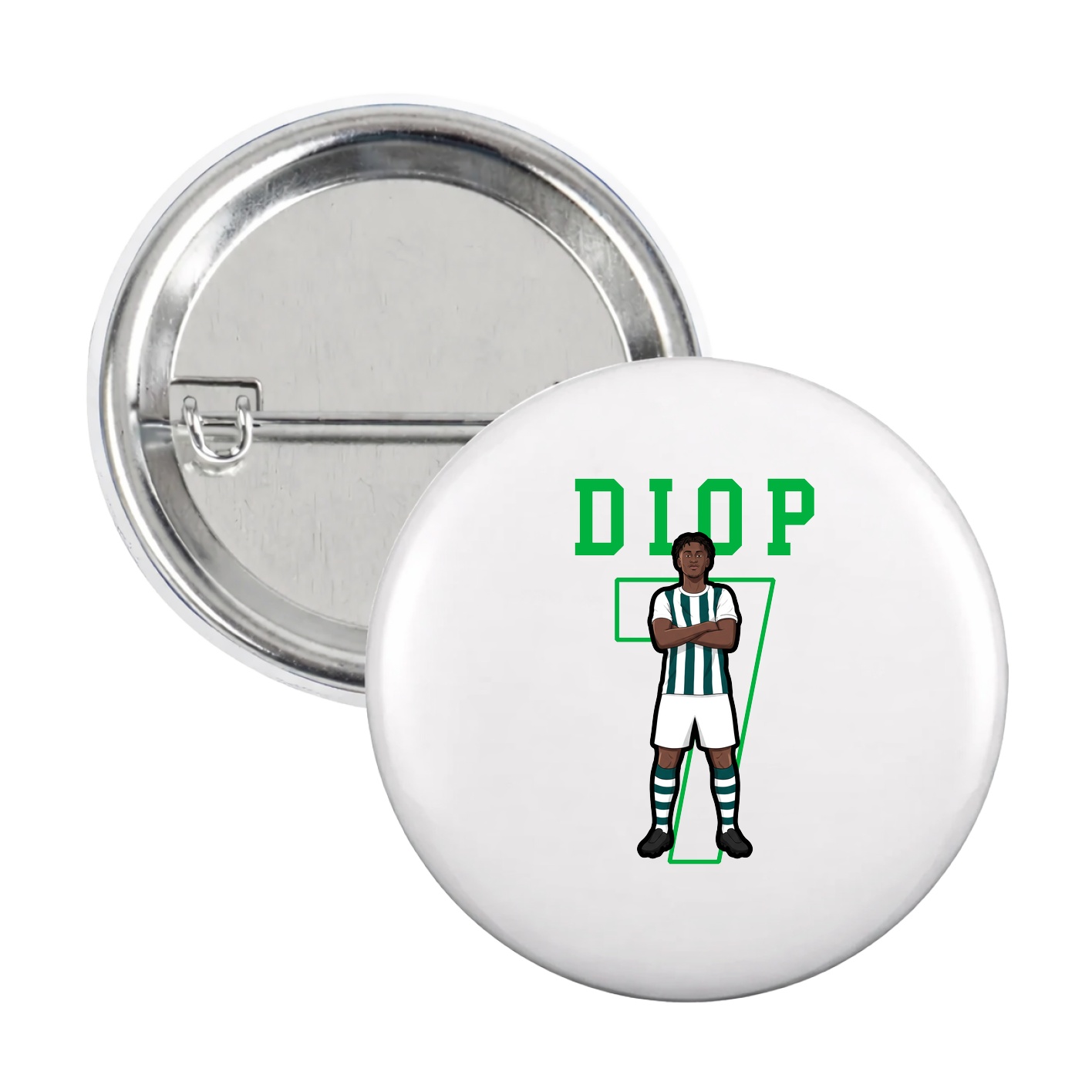 Game Day Button — Shirsey in White