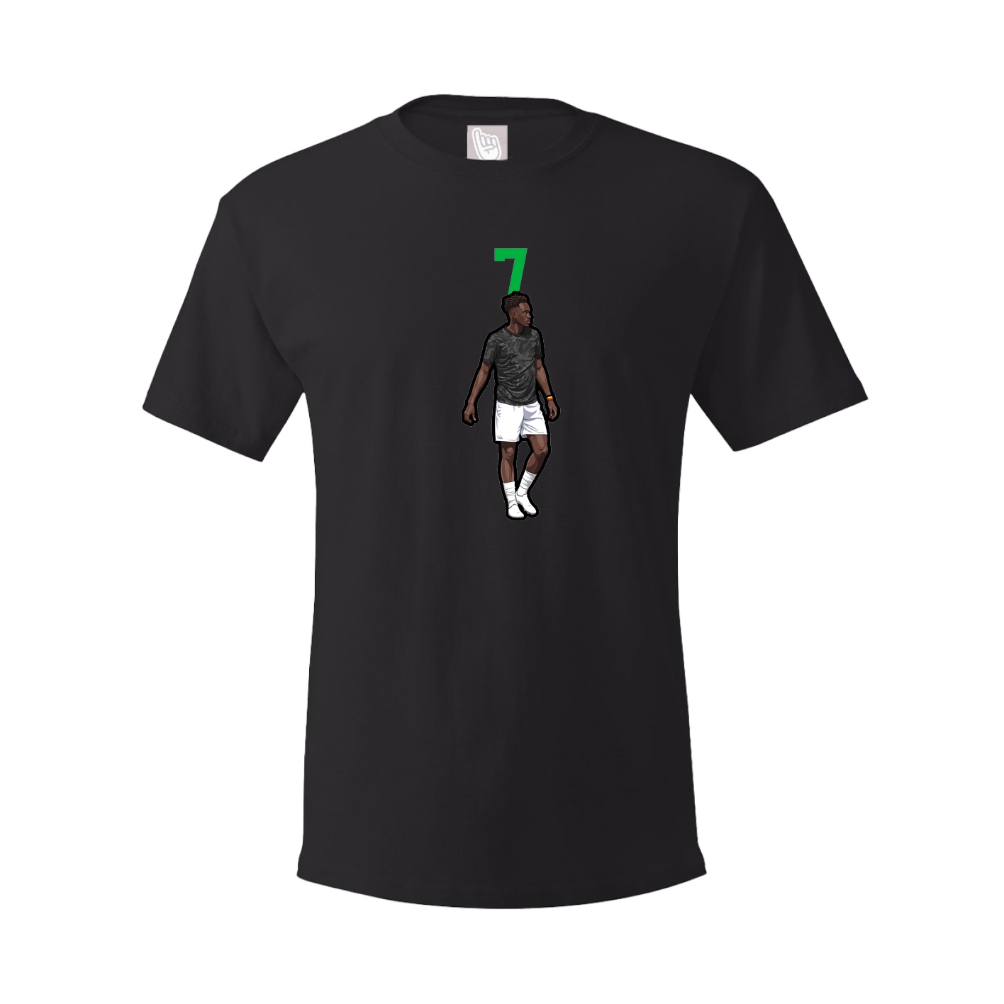 Youth Tee — Number Top in Black