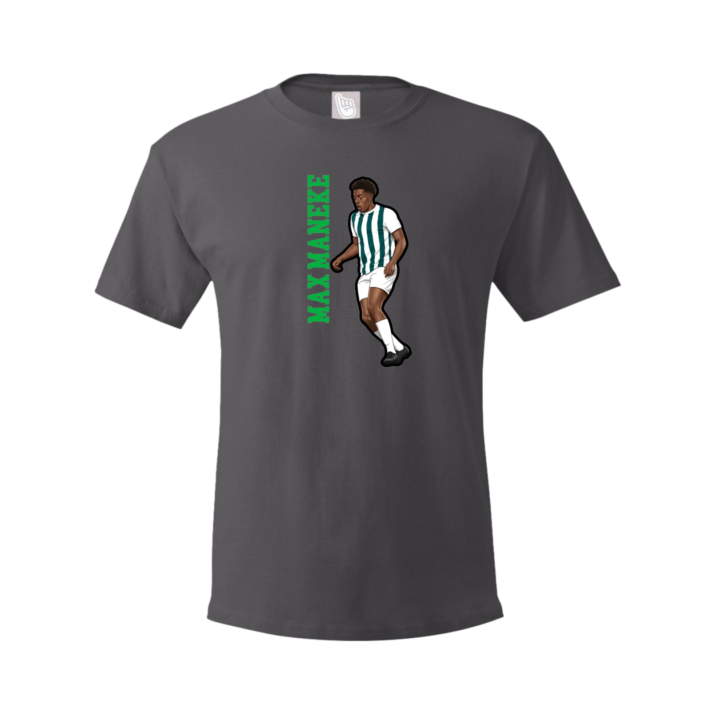 Tee — Name Vertical in Grey
