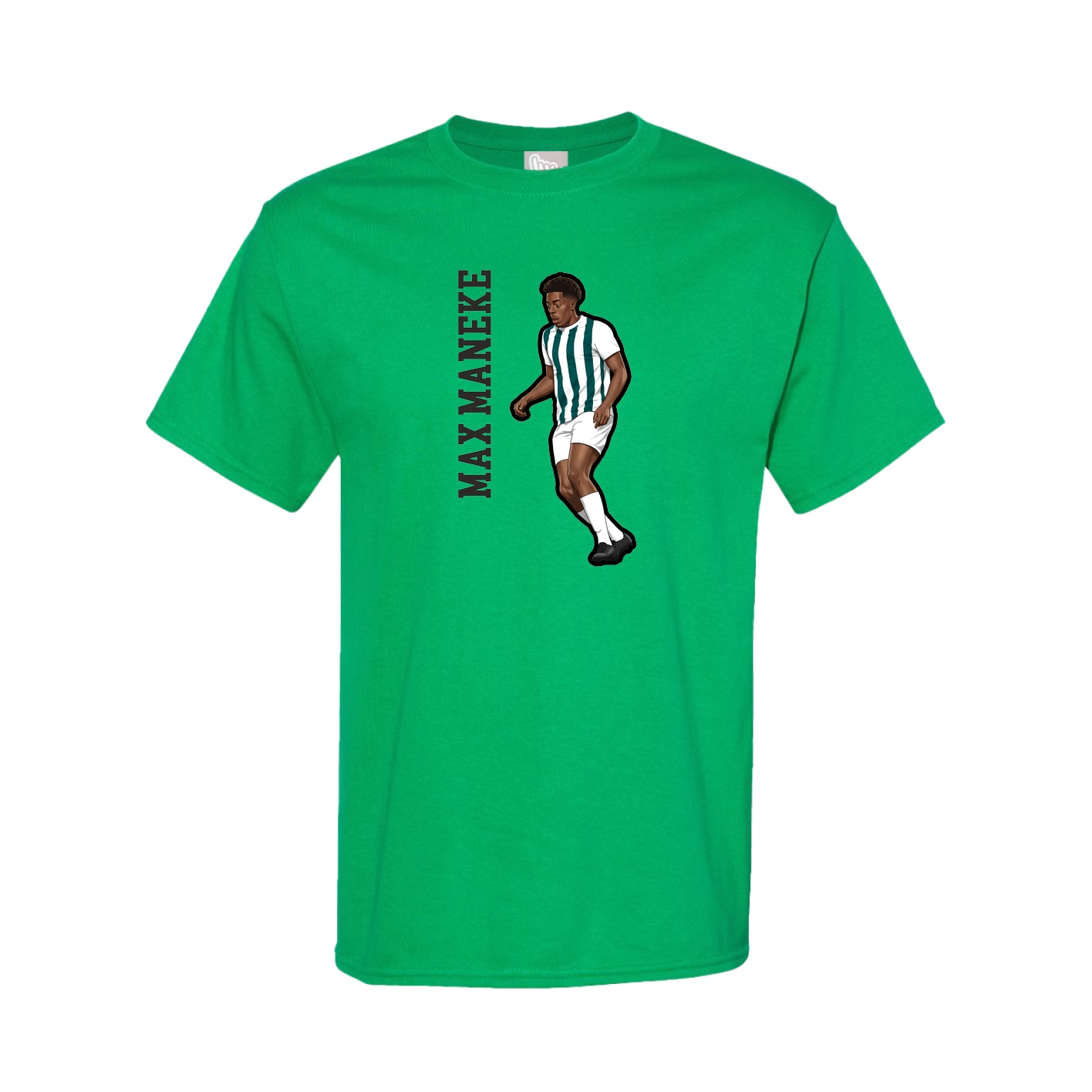 Youth Tee — Name Vertical in Green