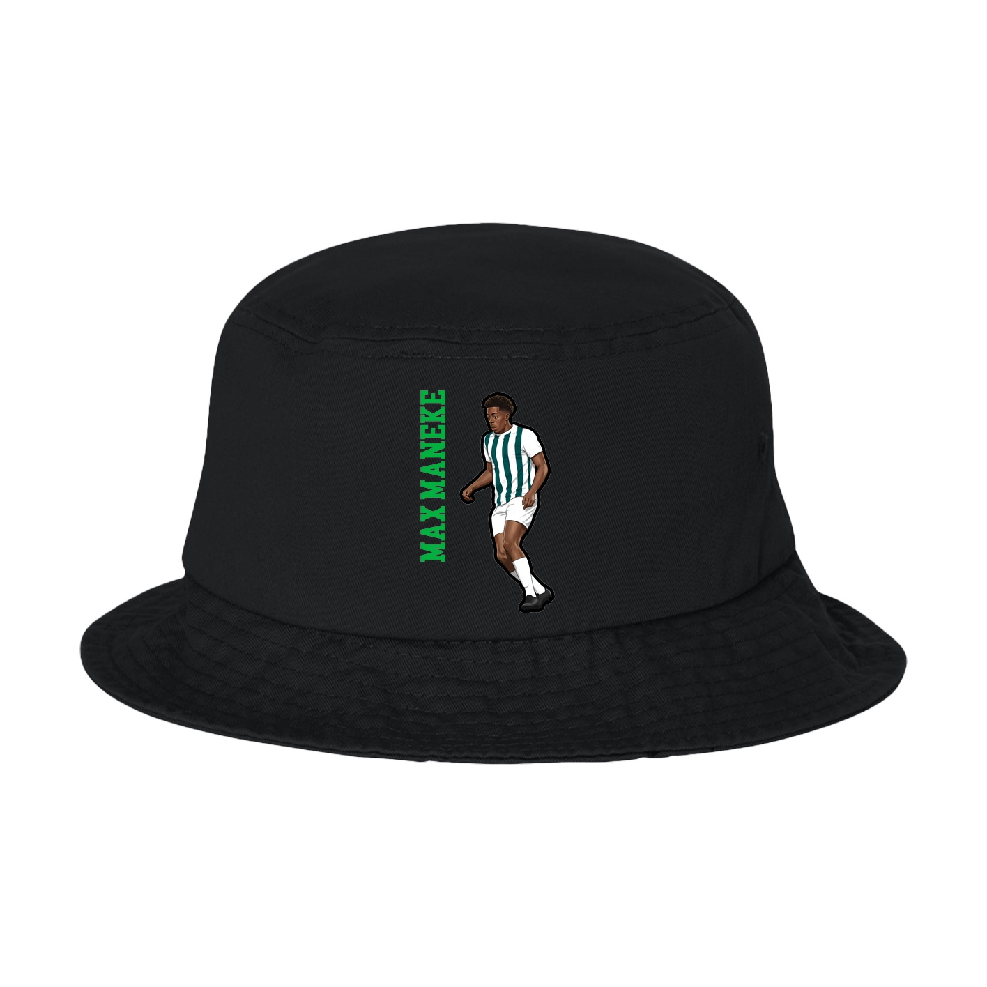 Bucket Cap — Name Vertical in Black