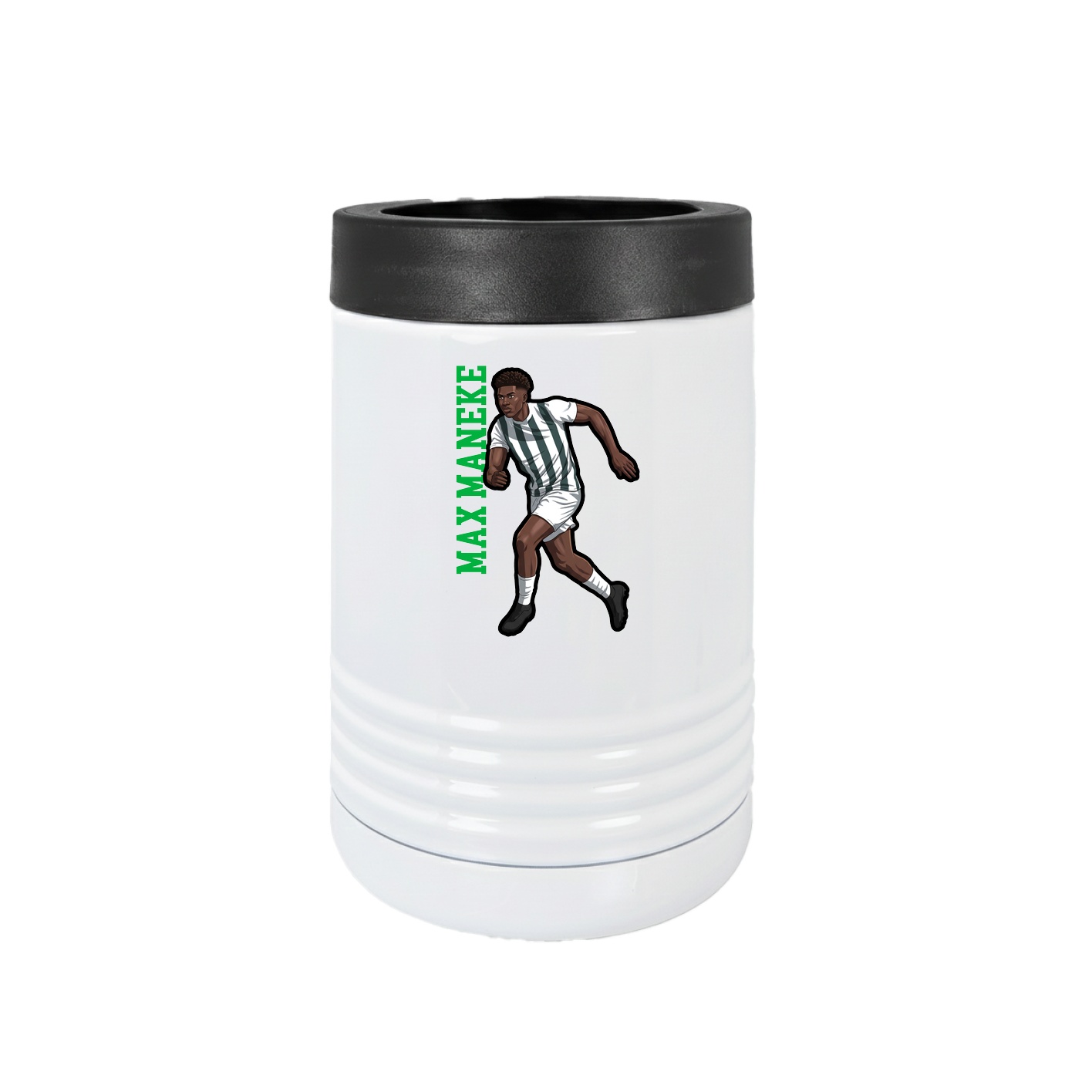 Beverage Holder — Name Vertical in White