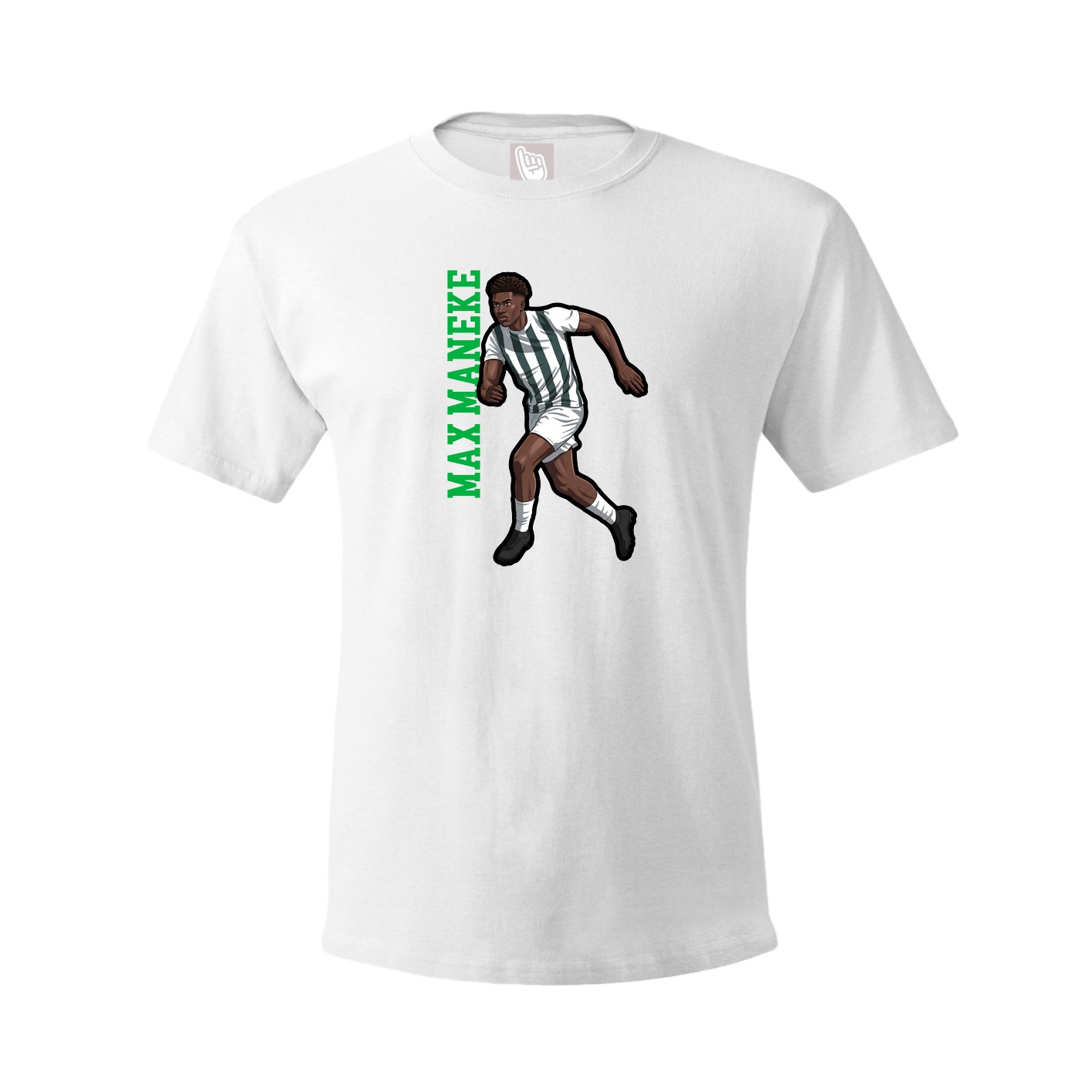 Youth Tee — Name Vertical in White