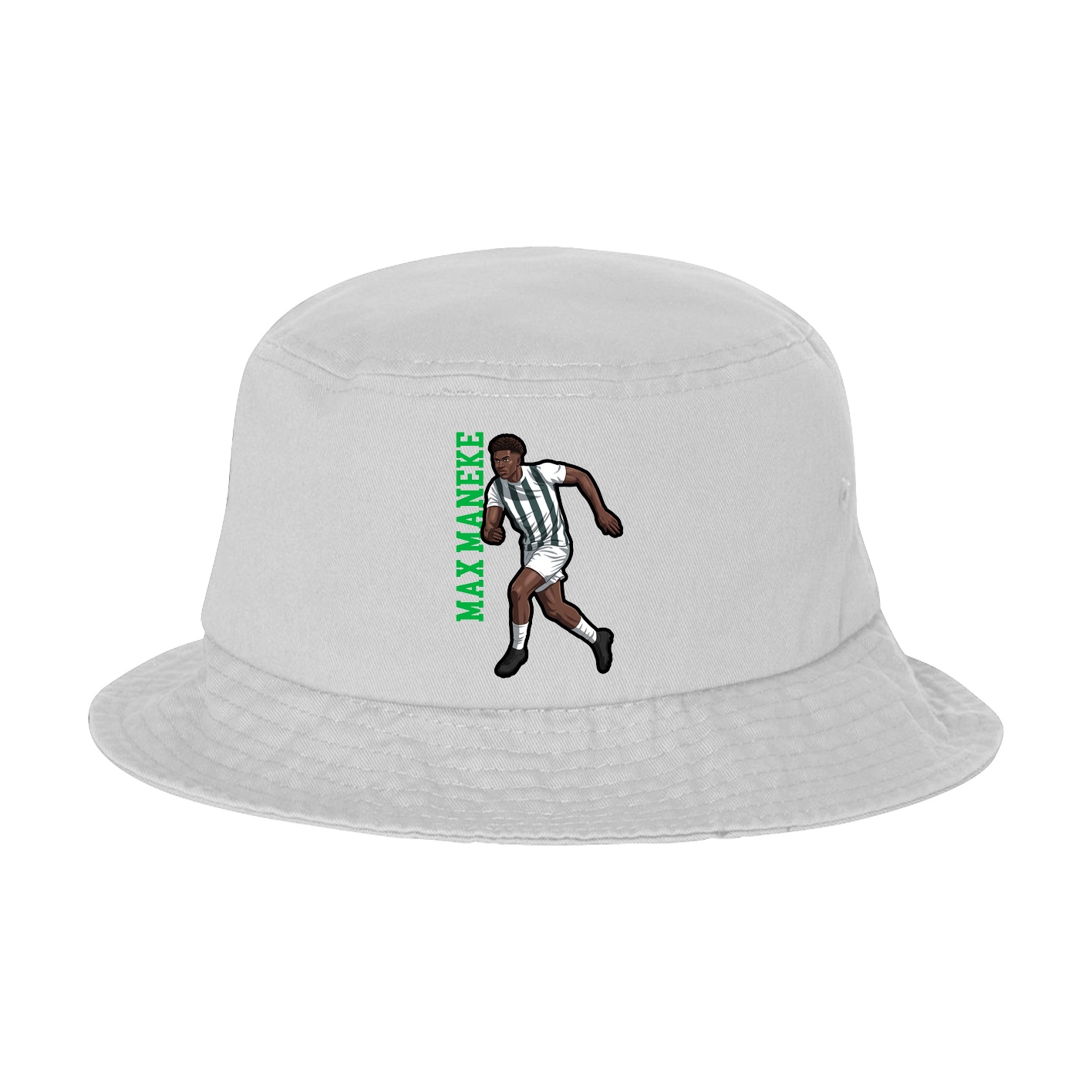 Bucket Cap — Name Vertical in White