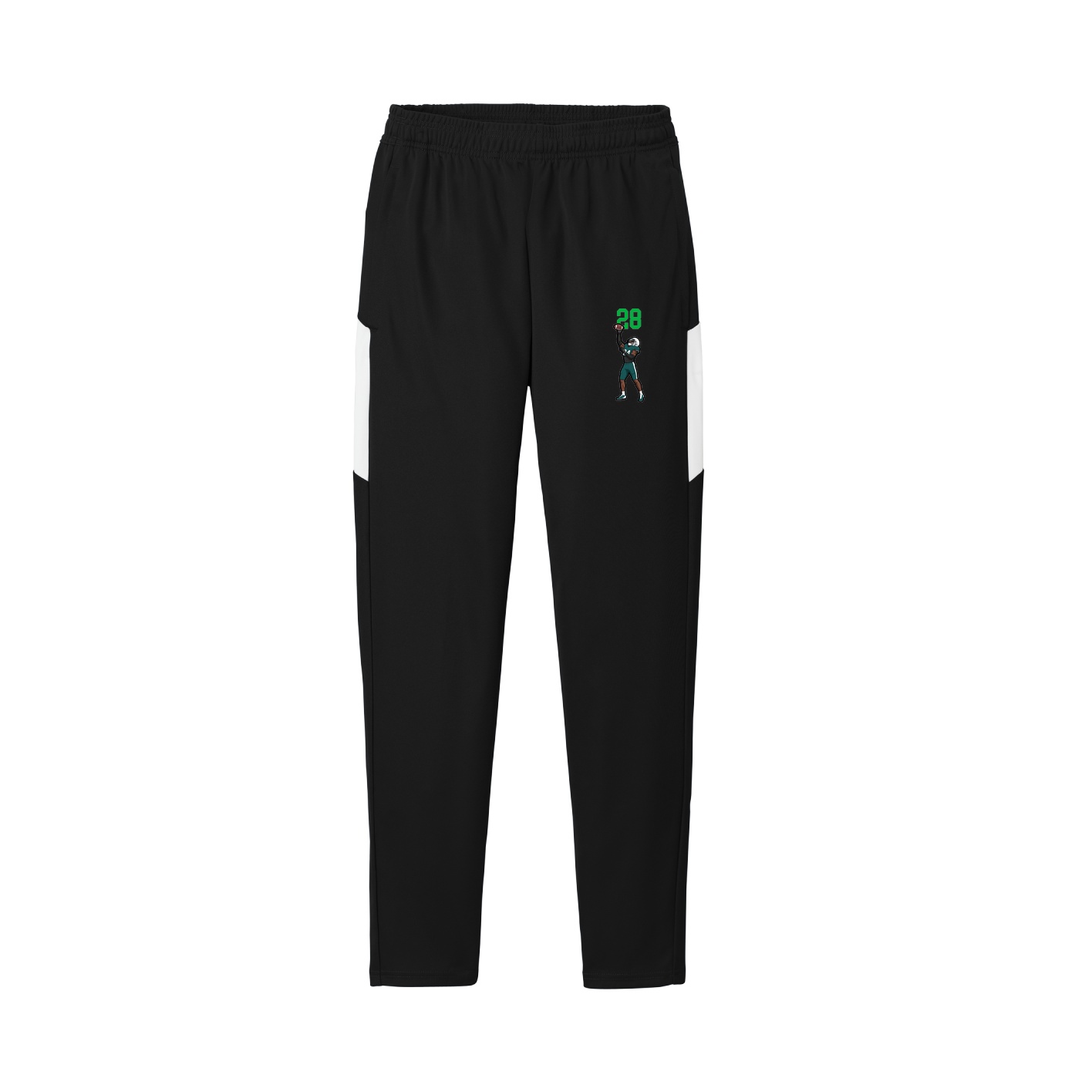 Team Travel Pant — Number Top in Black/White