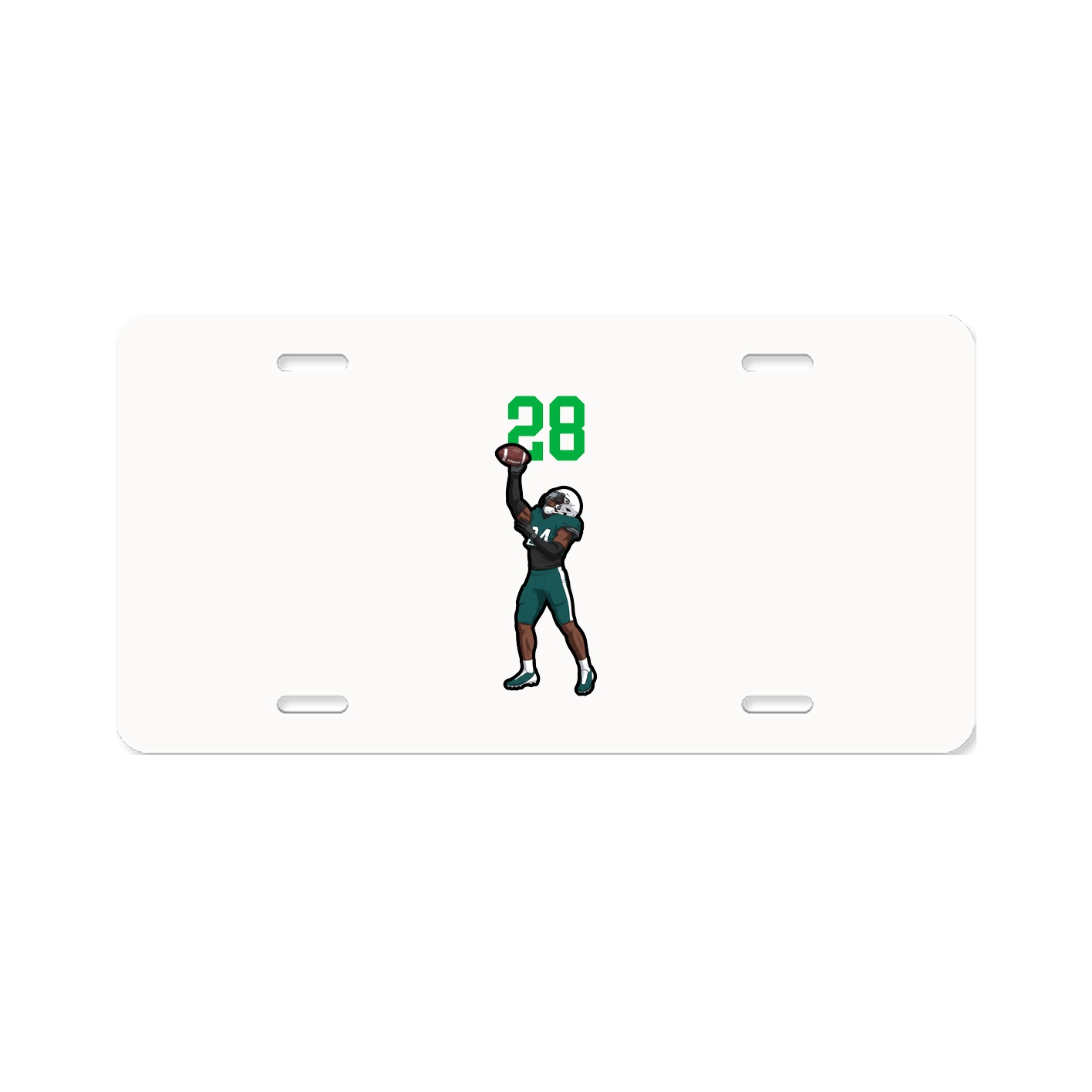 License Plate — Number Top in Classic