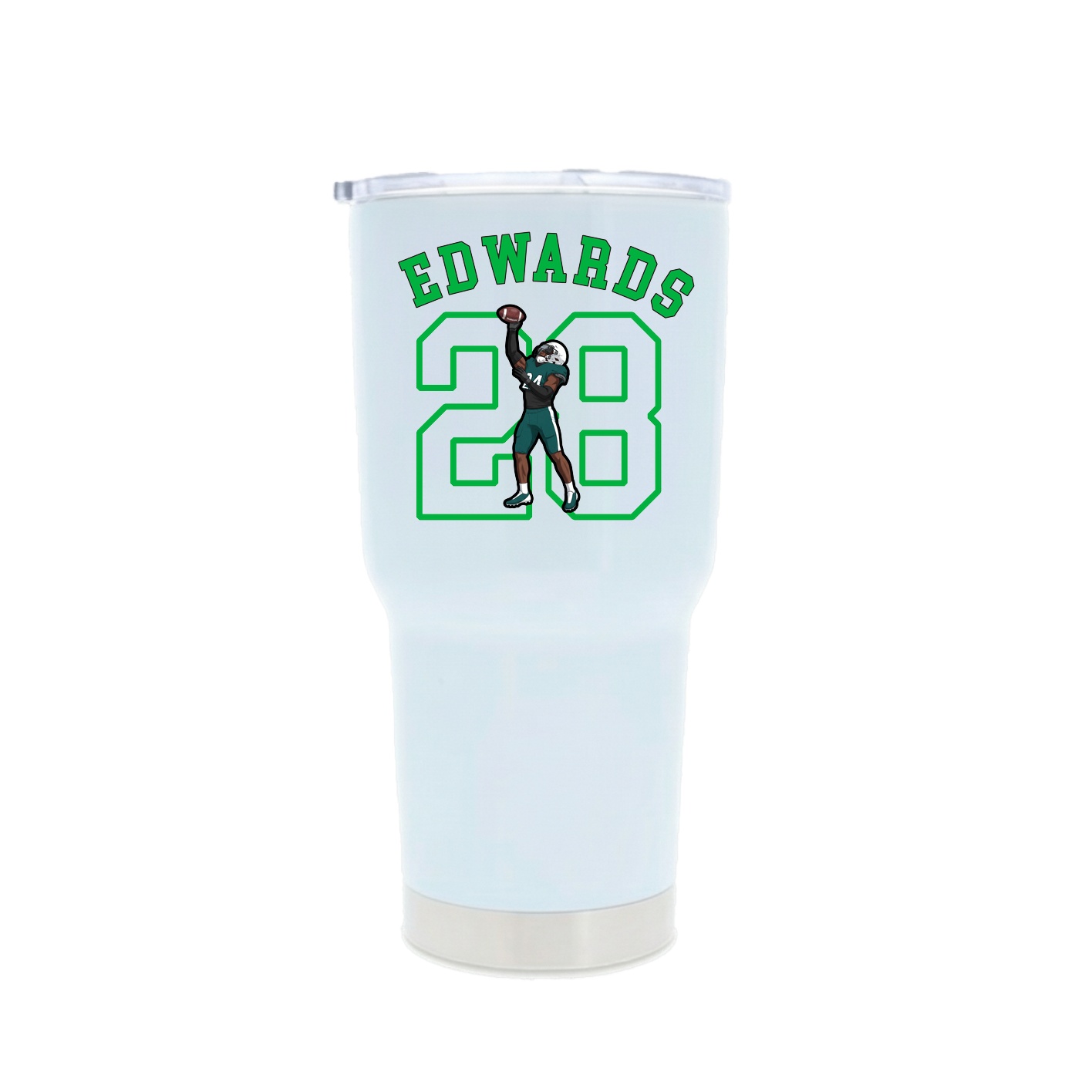 30oz Stainless Steel Tumbler — Shirsey Arch in White