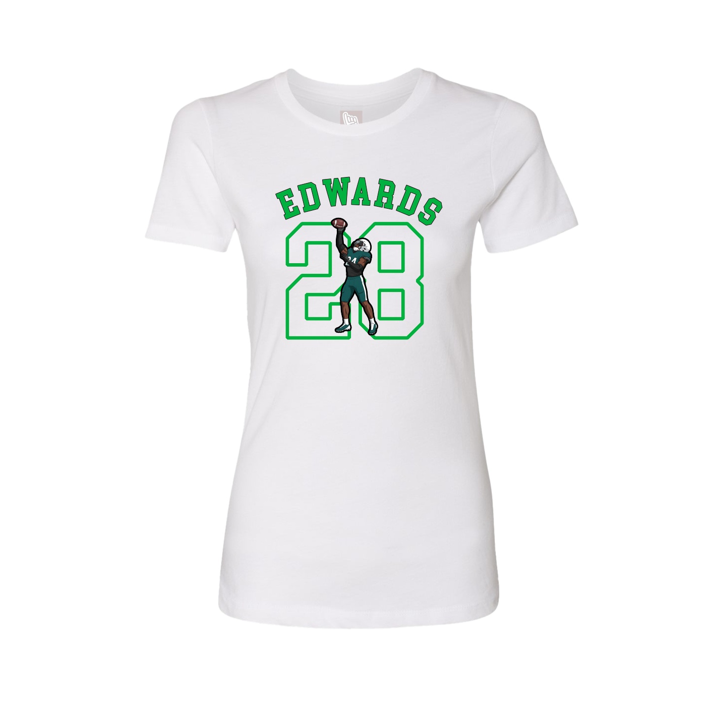 Fitted Women's Tee — Shirsey Arch in White
