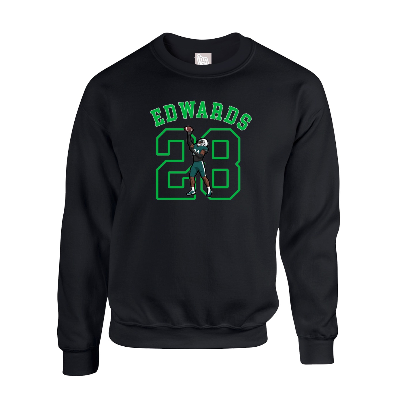 Fleece Crew — Shirsey Arch in Black