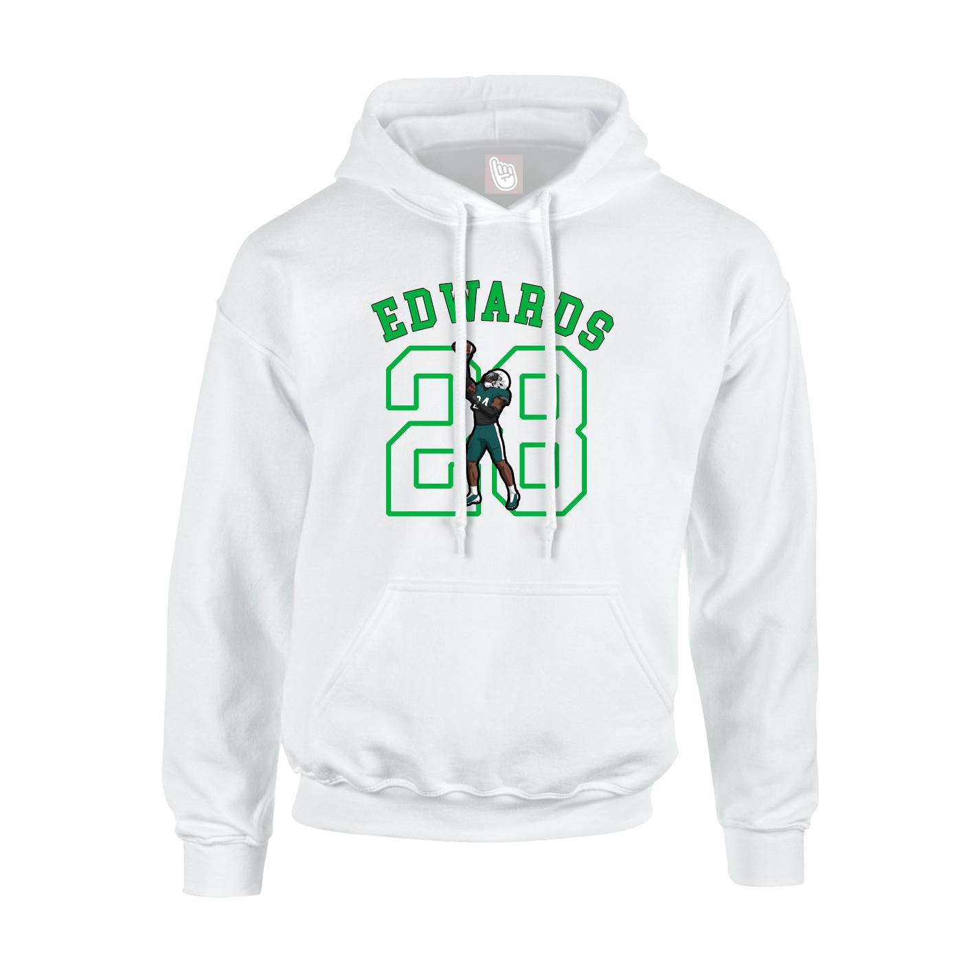 Youth Hoodie — Shirsey Arch in White