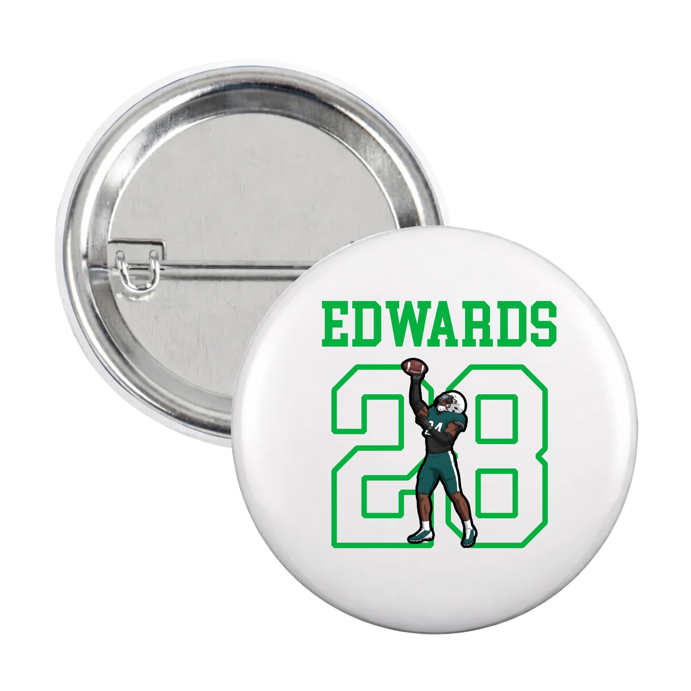 Game Day Button — Shirsey in White