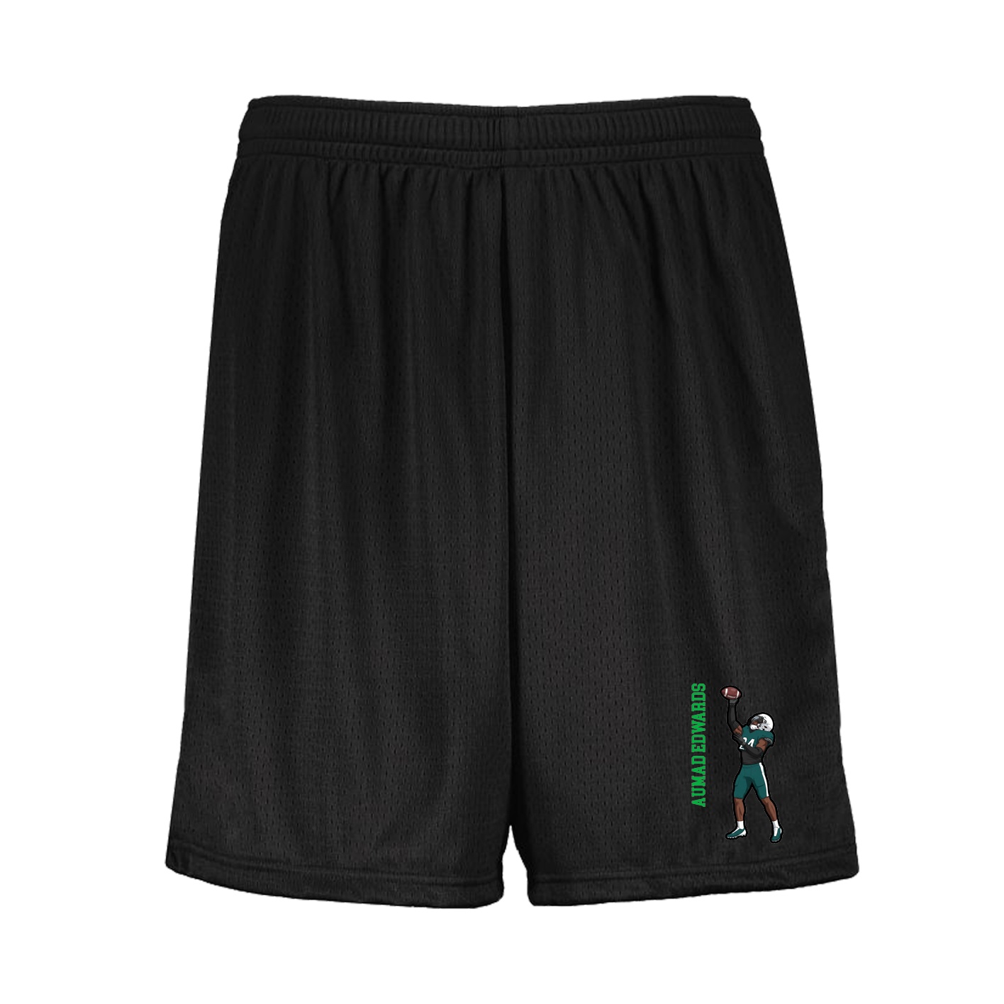 Shorts — Name Vertical in Black