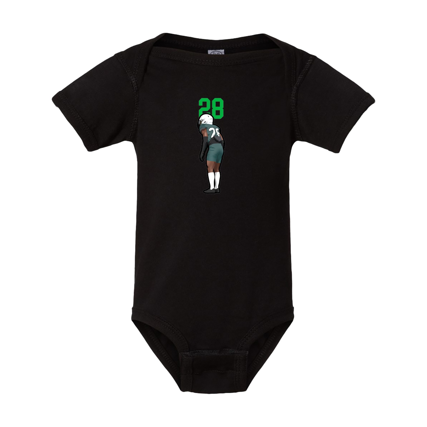 Baby Onesie — Number Top in Black