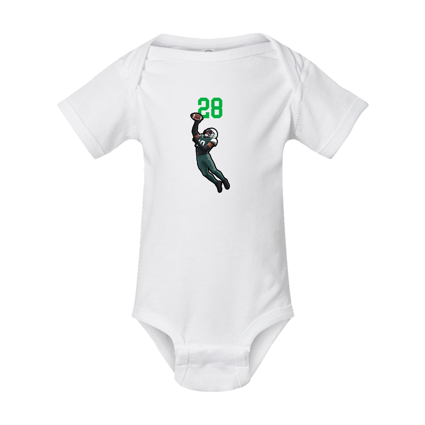 Baby Onesie — Number Top in White