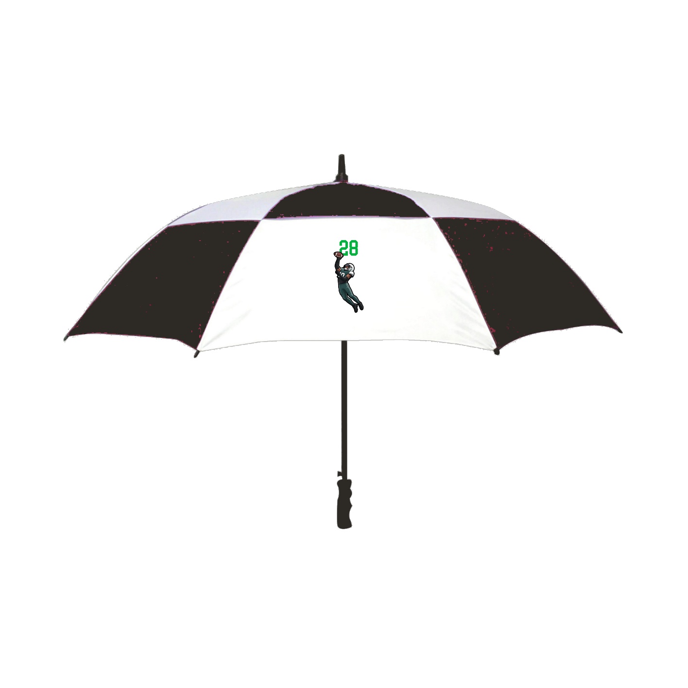 Golf Umbrella — Number Top in Black