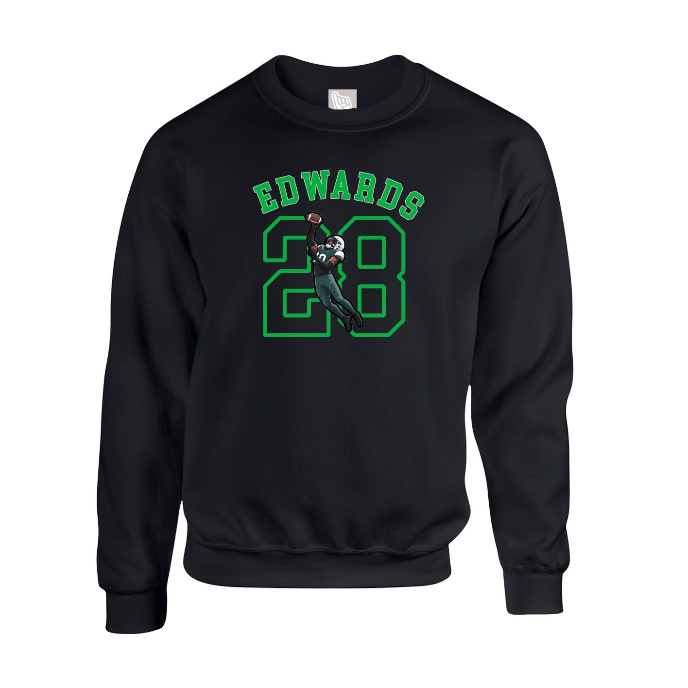 Fleece Crew — Shirsey Arch in Black