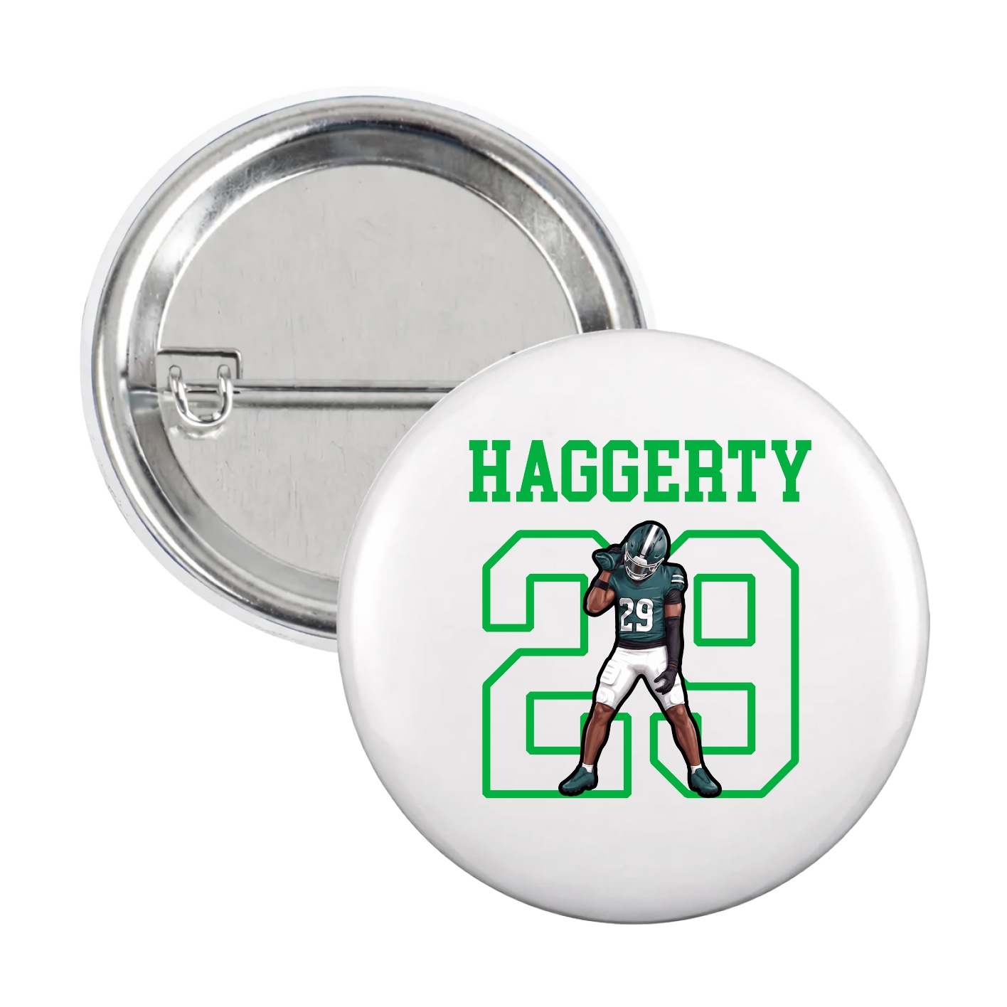 Game Day Button — Shirsey in White