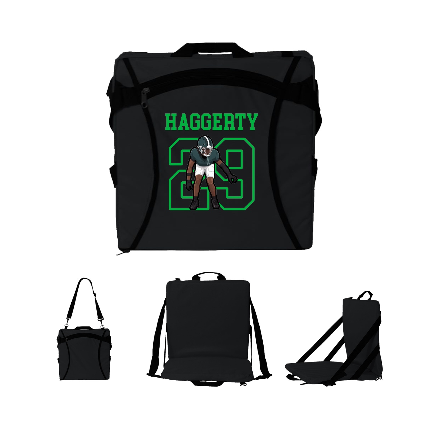 Folding Stadium Seat — Shirsey in Black