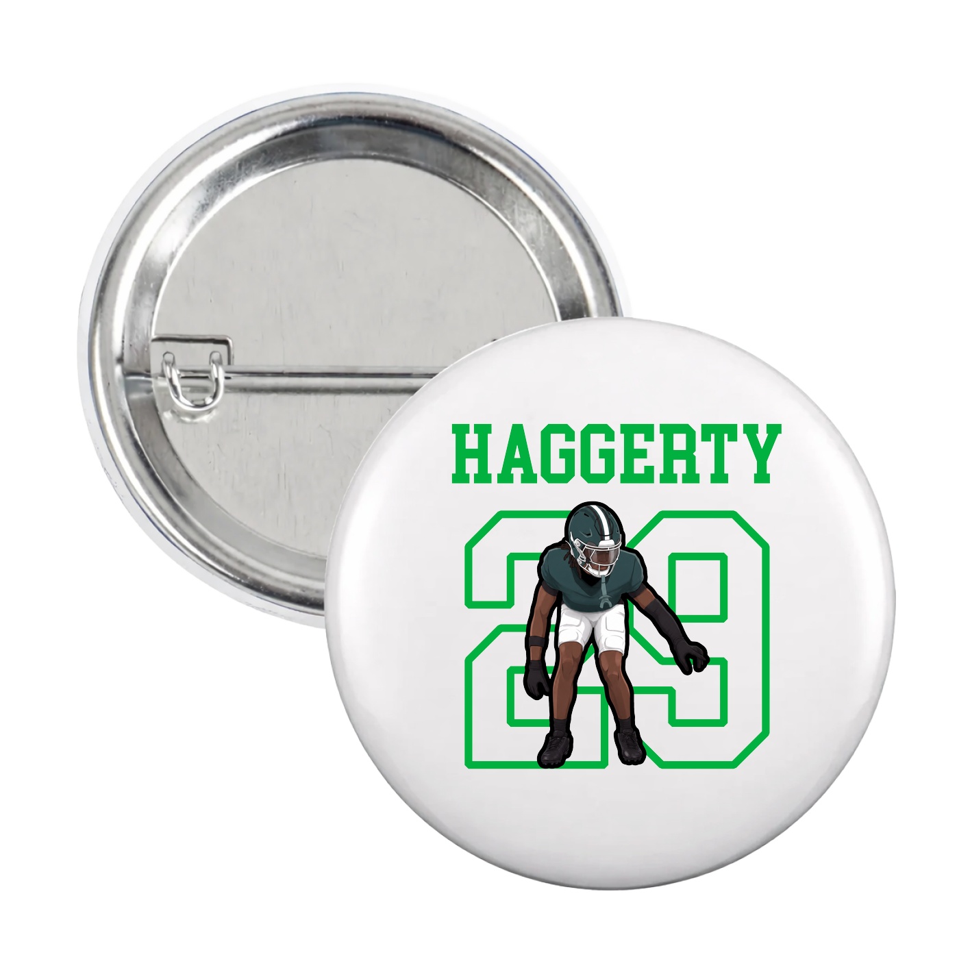 Game Day Button — Shirsey in White