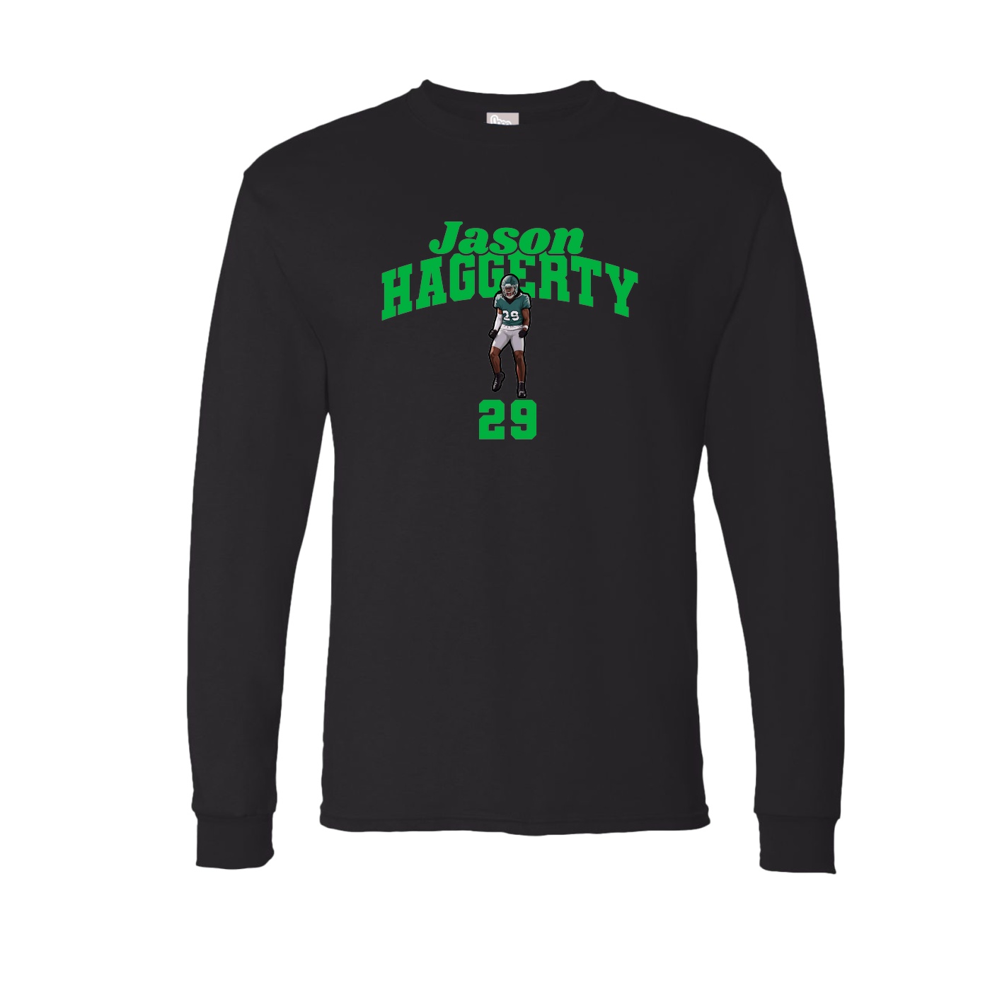 Long Sleeve Tee — Signature Arch in Black