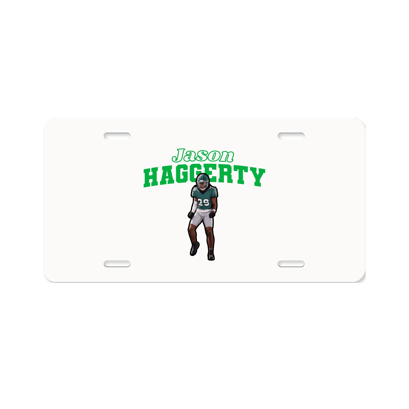 License Plate — Name Arch in Classic