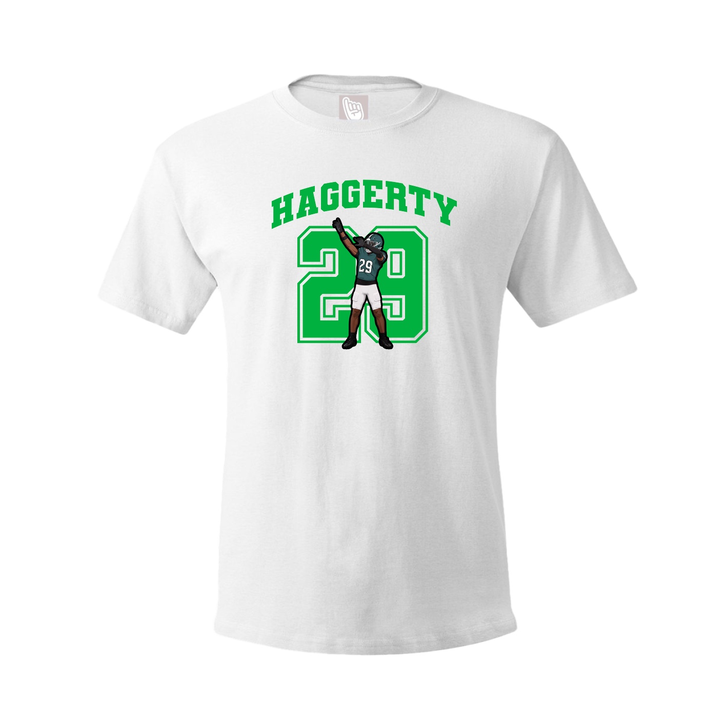 Youth Tee — Number in White