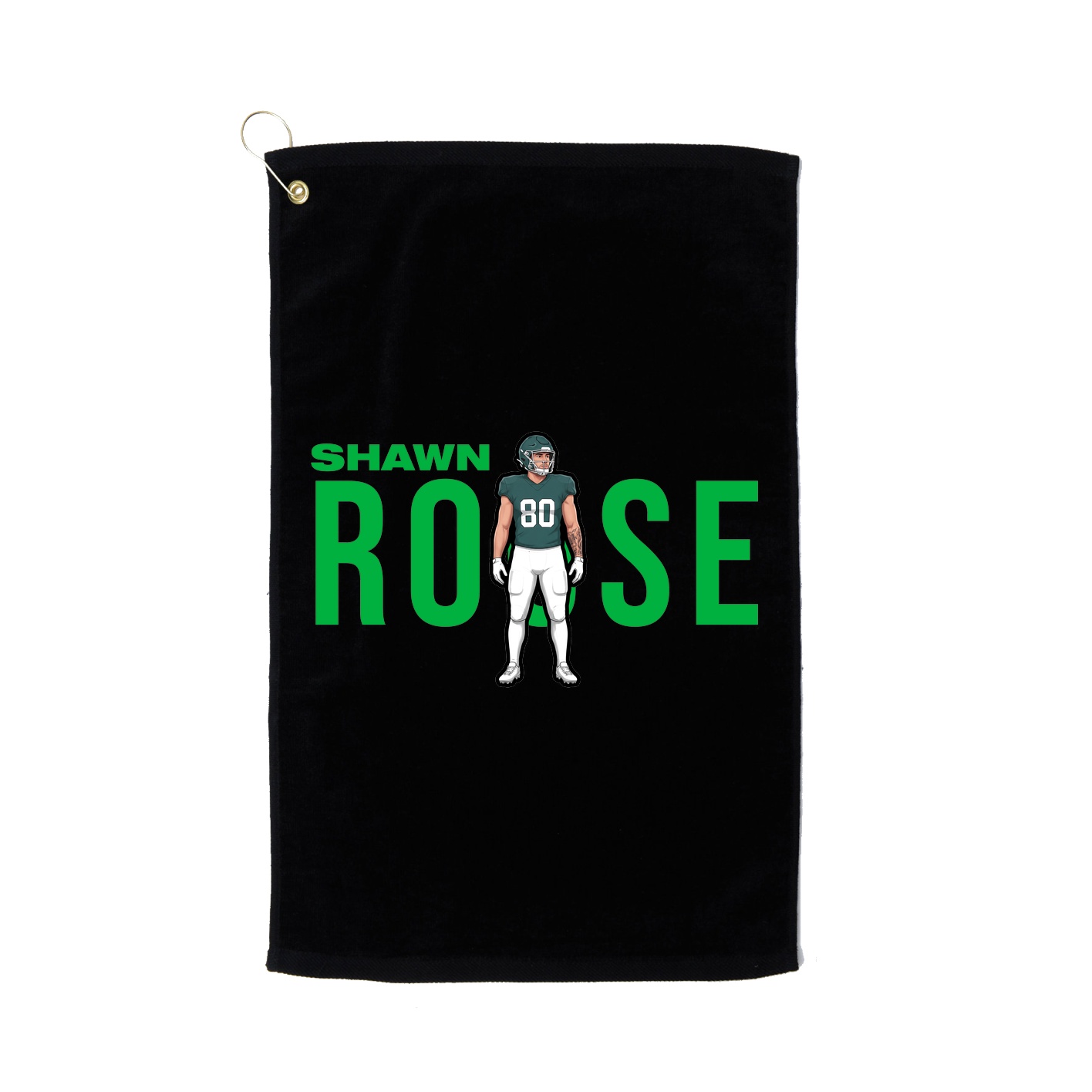 Golf Towel — Player Name in Black