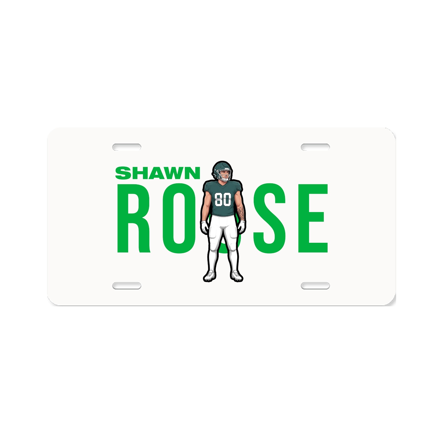 License Plate — Player Name in Classic