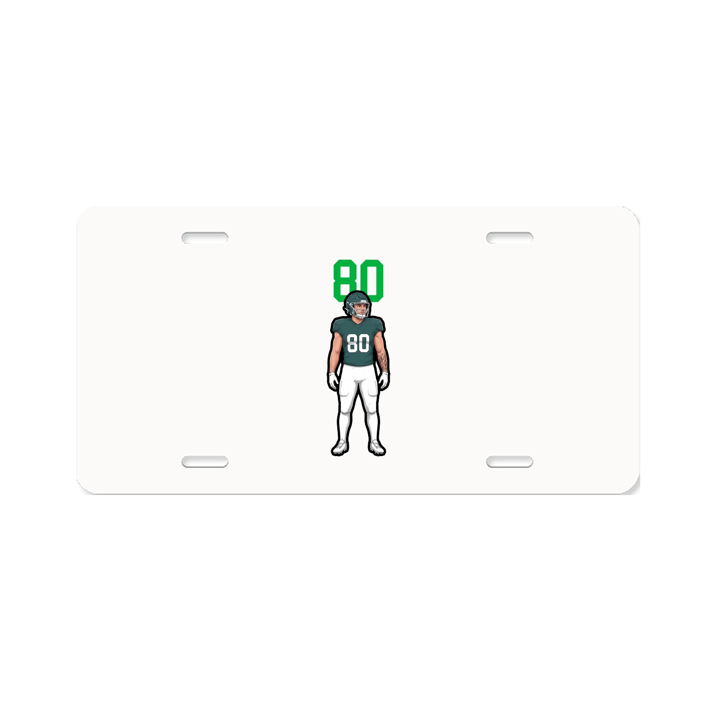 License Plate — Number Top in Classic